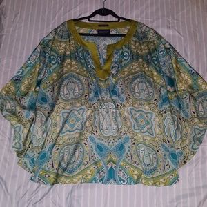 Jones New York Signature Woman Paisley Blouse